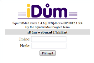 Přihlásit - iDům webmail